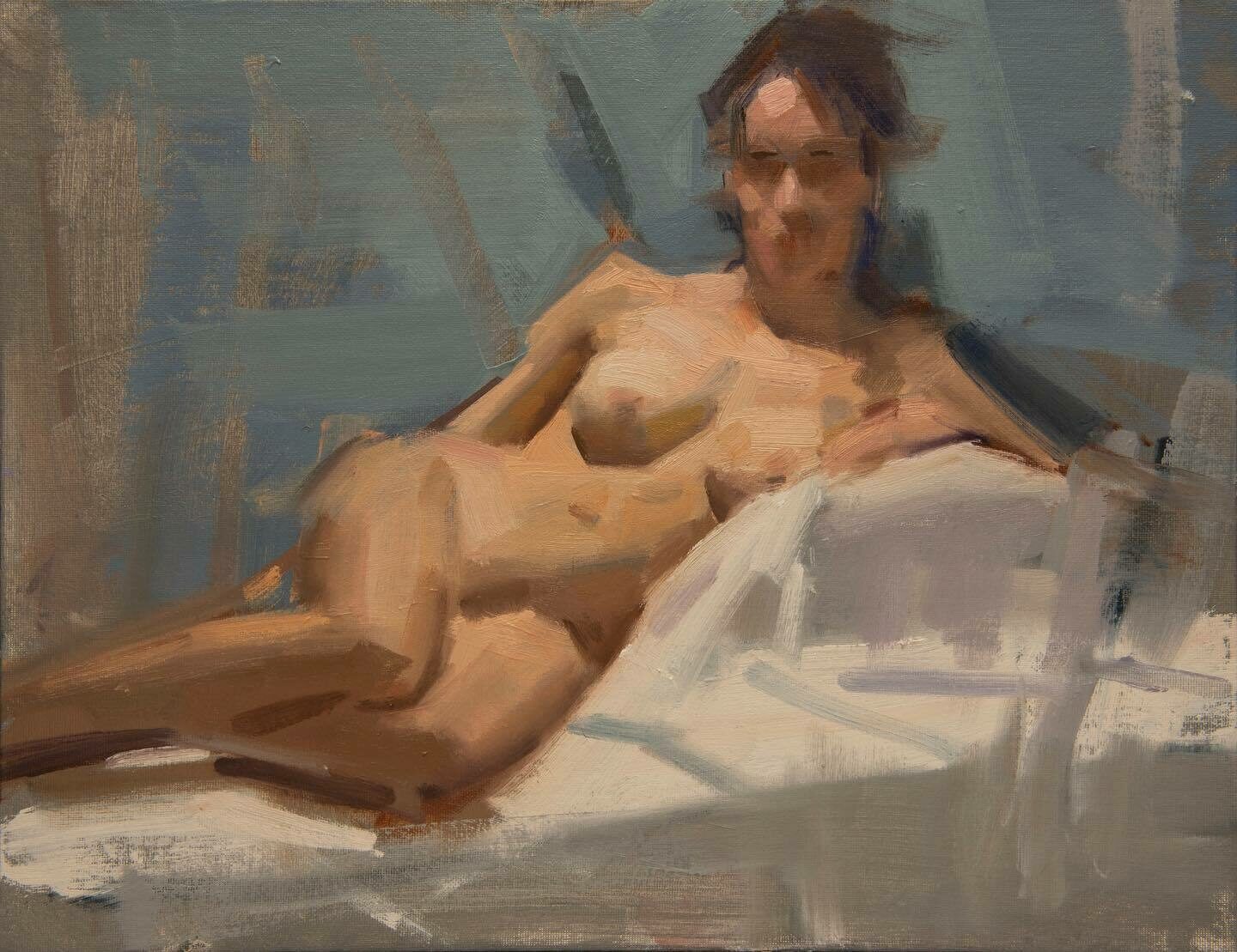 Reclining Nude by David Shevlino